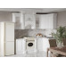 Кухня Венеция прямая 2,4 Белый/Серебро