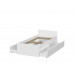 Токио Кровать 900 (0,9х2,0) Белый текстурный