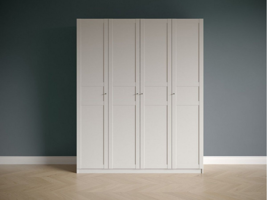 Шкаф 4-х дверный с глухими дверями Фрея 1800*500*2200 Белый