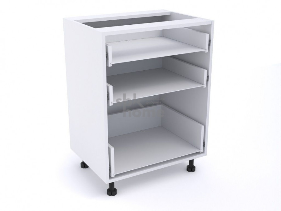 Стол СЯ-60 3 ящика 600*450*820 Белый корпус