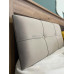 Мягкая вставка изголовья кровати Люкс 1600 светлая Денвер 1560*365*60 Серый