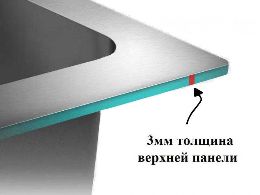 Кухонная мойка AML-5848 Сатин