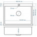 Кухонная мойка AML-5848 Графит